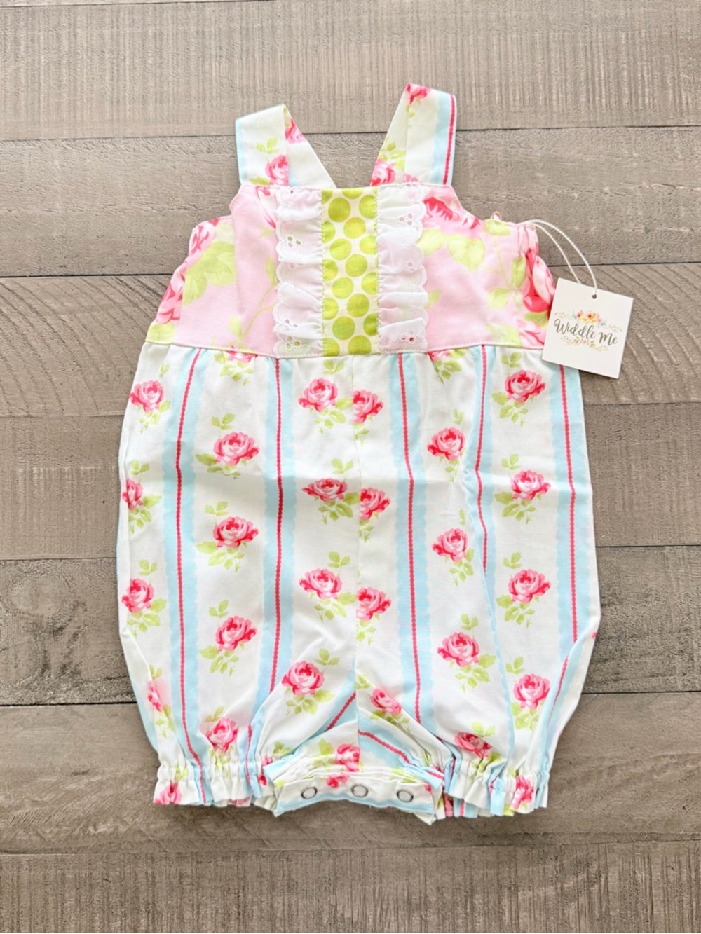 Widdle Me Floral Romper Size 6/12 months